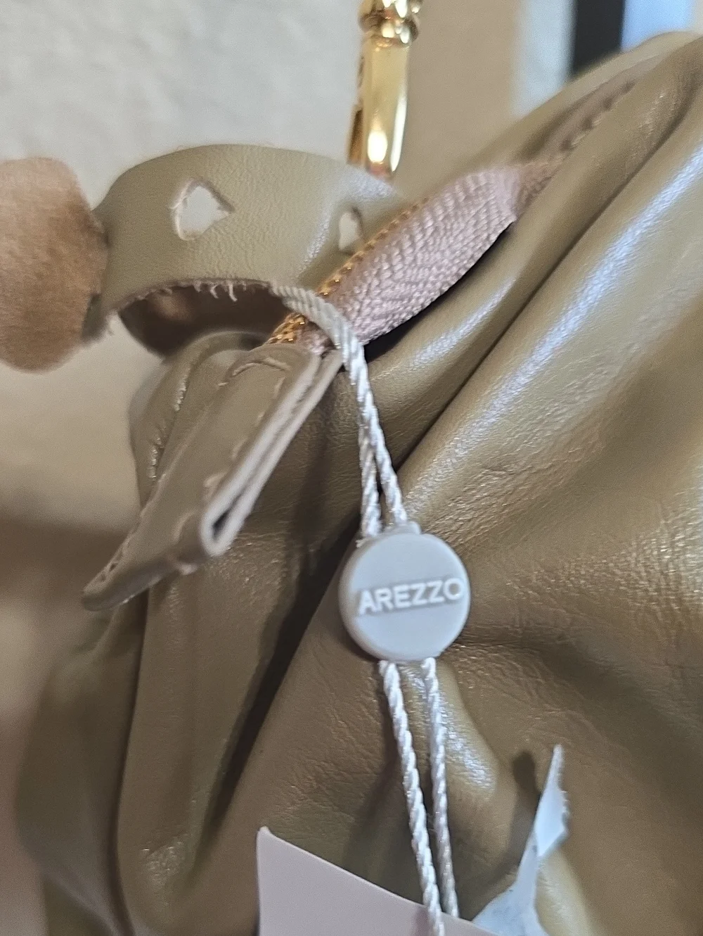 NWT Arezzo Leather Clutch/Crossbody Bag
